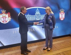 15 September 2022 National Assembly Deputy Speaker Sandra Bozic and the State Secretary of the Ministry of Foreign Affairs and European Integration of the Republic of Moldova